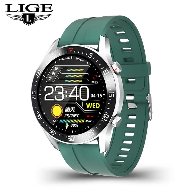 LIGE 2021 New Steel Band Smart Watch - Image 11