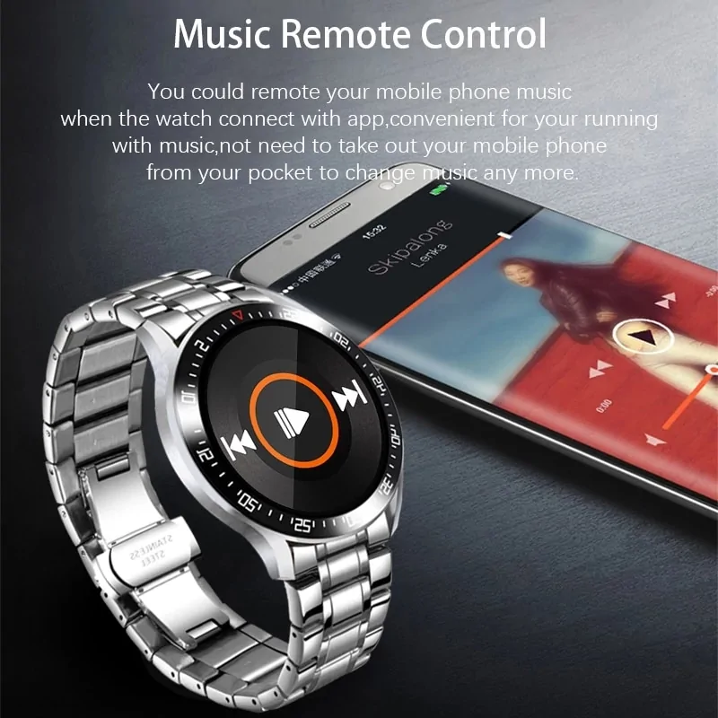 LIGE 2021 New Steel Band Smart Watch - Image 4