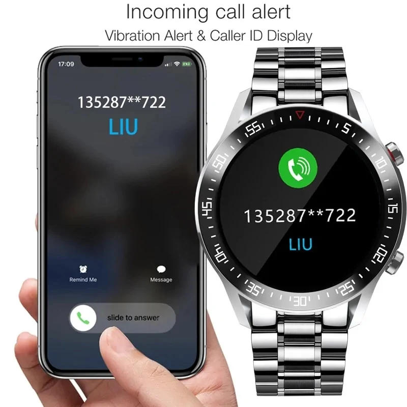 LIGE 2021 New Steel Band Smart Watch - Image 5