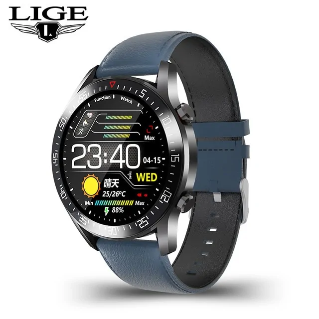 LIGE 2021 New Steel Band Smart Watch - Image 8