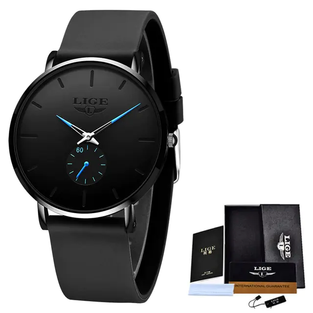 LIGE New Fashion Mens Watches - Image 12