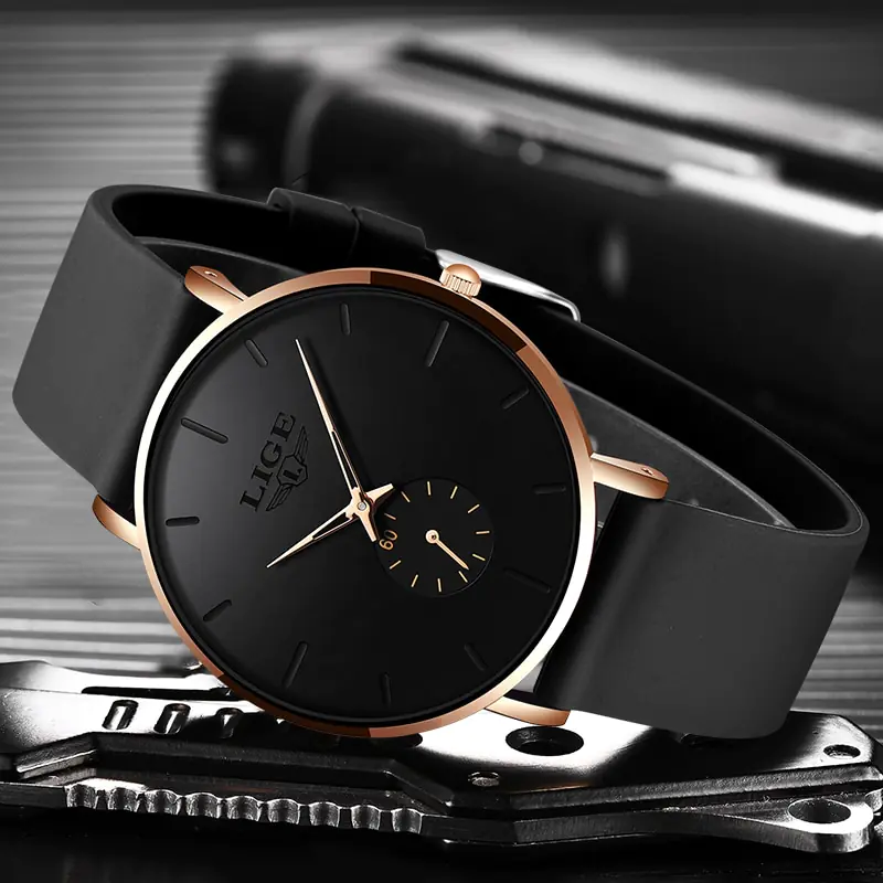 LIGE New Fashion Mens Watches - Image 2