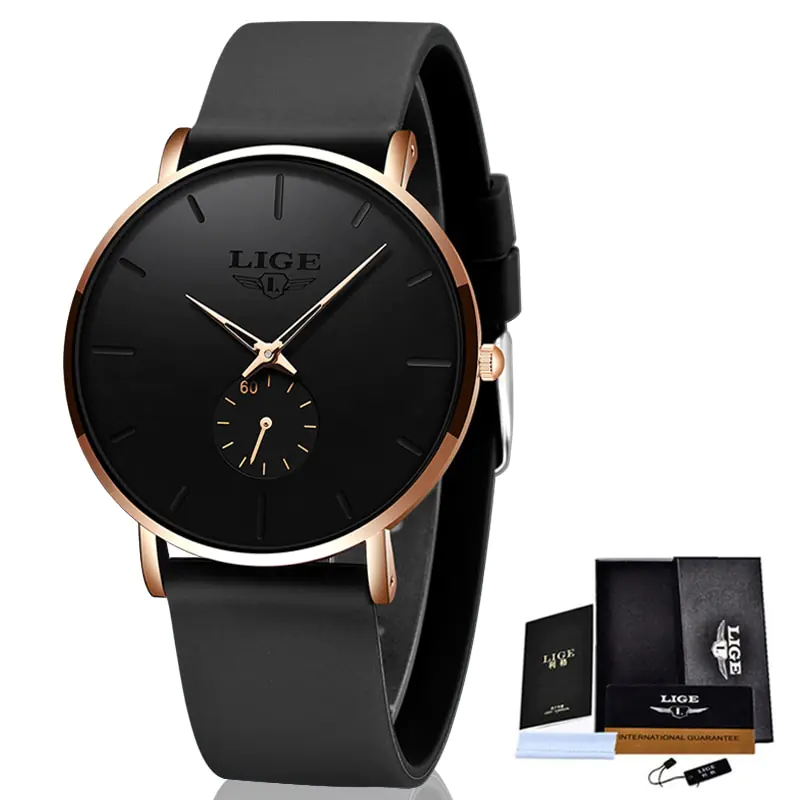 LIGE New Fashion Mens Watches - Image 4