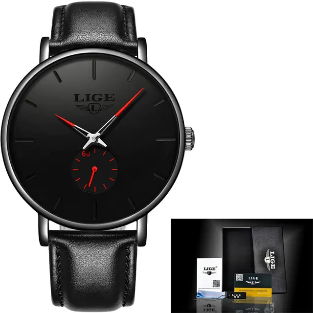 LIGE New Fashion Mens Watches - Image 6