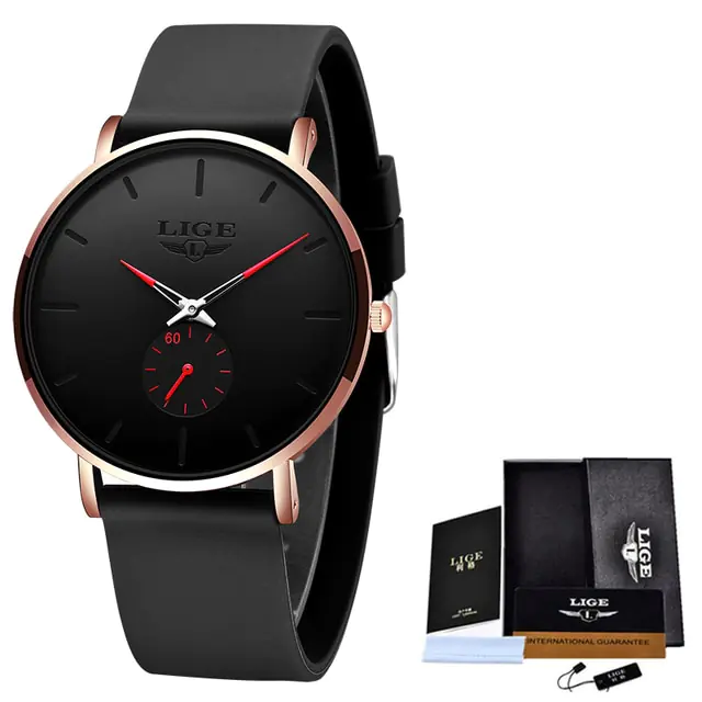 LIGE New Fashion Mens Watches - Image 8
