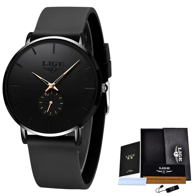 LIGE New Fashion Mens Watches - Image 9