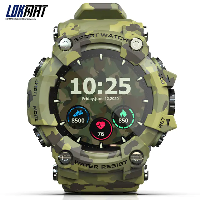 LOKMAT ATTACK Full Touch Screen Fitness Tracker Smart Watch - Image 4