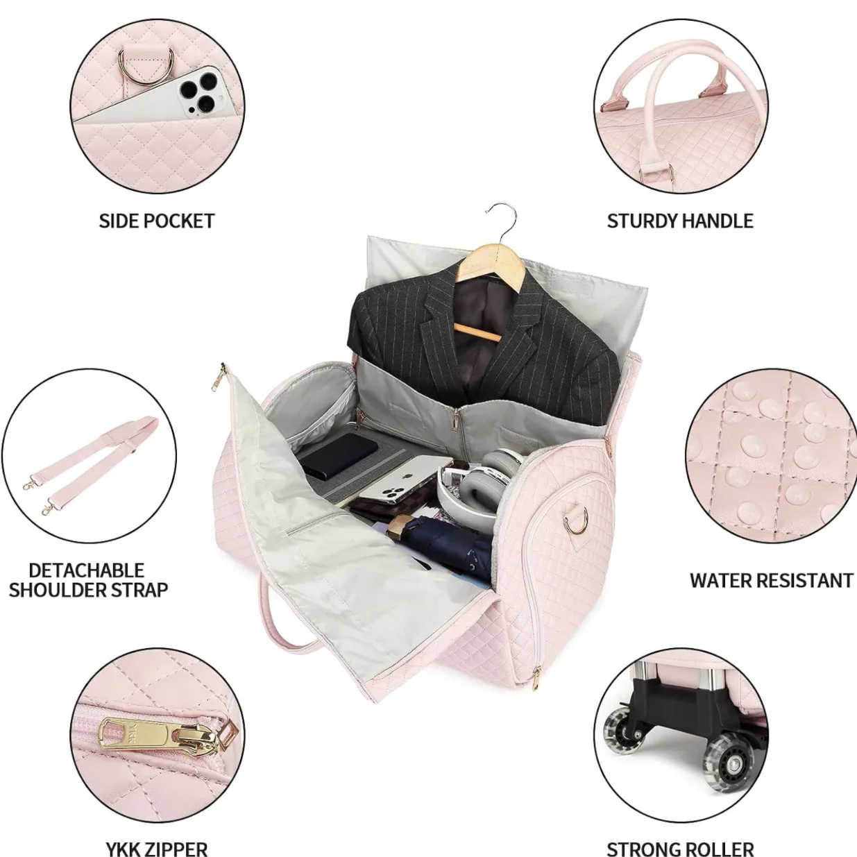 Luggage Bag with Shoe & Coat Storage - Image 8