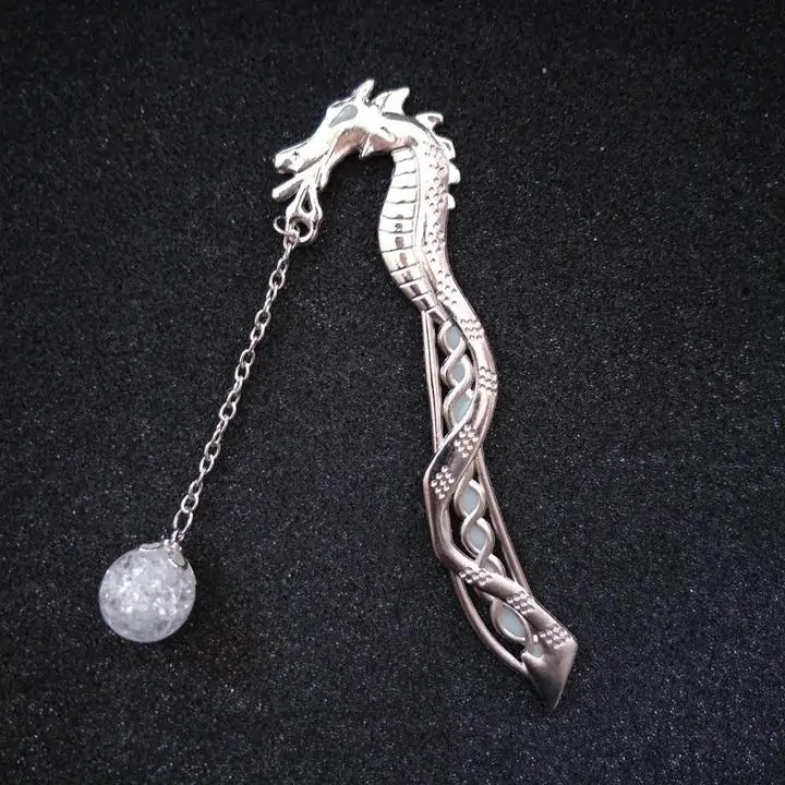 Luminous Book Wyrm Bookmark - Image 2