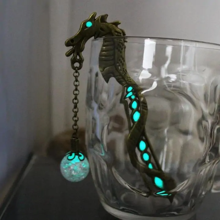 Luminous Book Wyrm Bookmark - Image 4