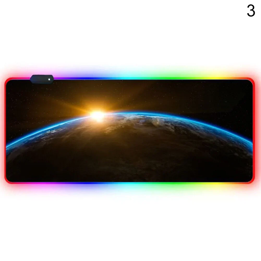 Luminous RGB LED Lights Desktop Gaming Mouse Pad - Image 8