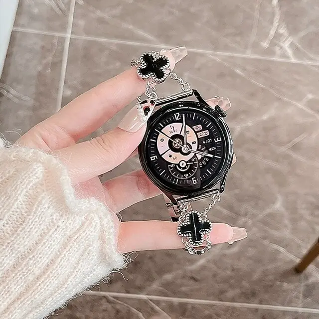 Luxury Clover Chain Strap for Samsung Galaxy Watch - Image 12