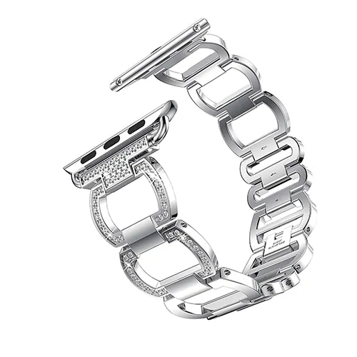 Luxury Metal Diamond Bracelet for Apple Watch - Image 11