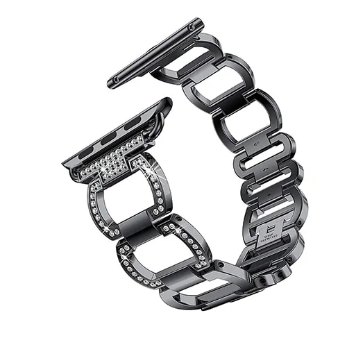 Luxury Metal Diamond Bracelet for Apple Watch - Image 12