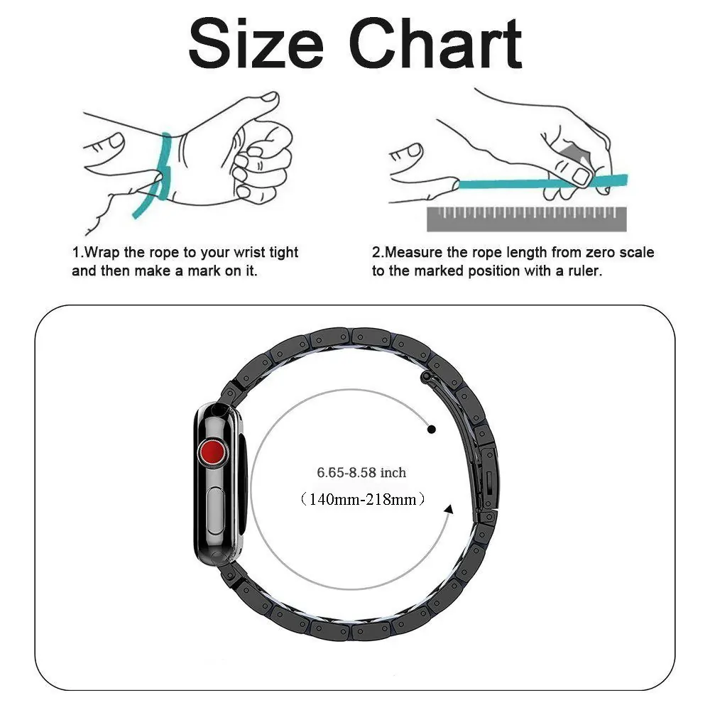 Luxury Metal Diamond Bracelet for Apple Watch - Image 6