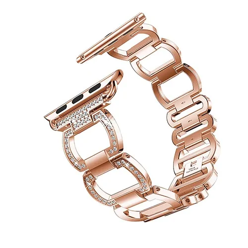 Luxury Metal Diamond Bracelet for Apple Watch - Image 7