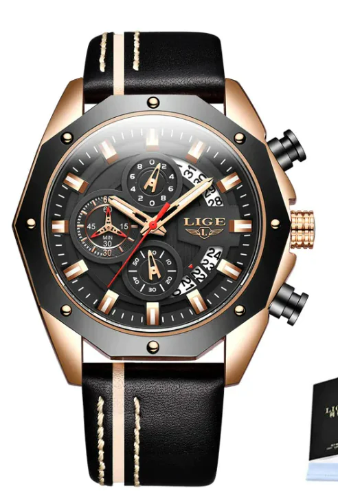 Luxury Silicone Sport Chronograph Men's Watch - Image 5