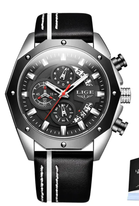 Luxury Silicone Sport Chronograph Men's Watch - Image 6
