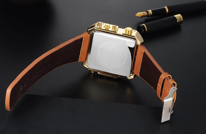 Luxury Sport Square Leather Watch - Image 10