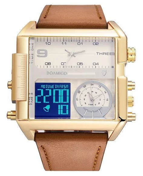 Luxury Sport Square Leather Watch - Image 11