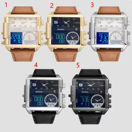 Luxury Sport Square Leather Watch - Image 12