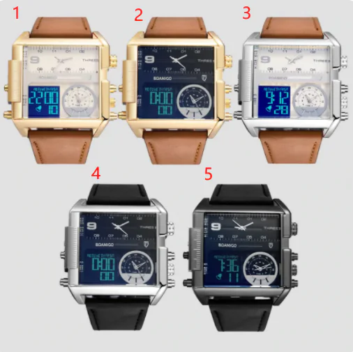Luxury Sport Square Leather Watch - Image 13