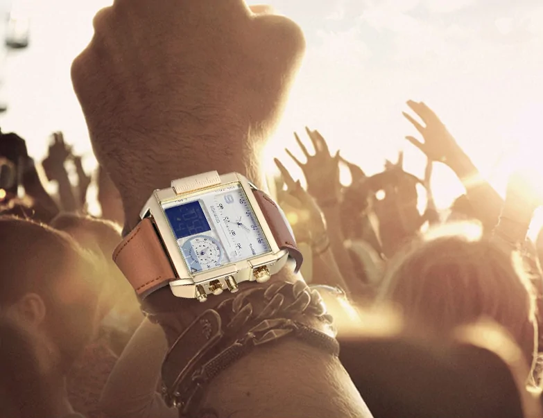 Luxury Sport Square Leather Watch - Image 8