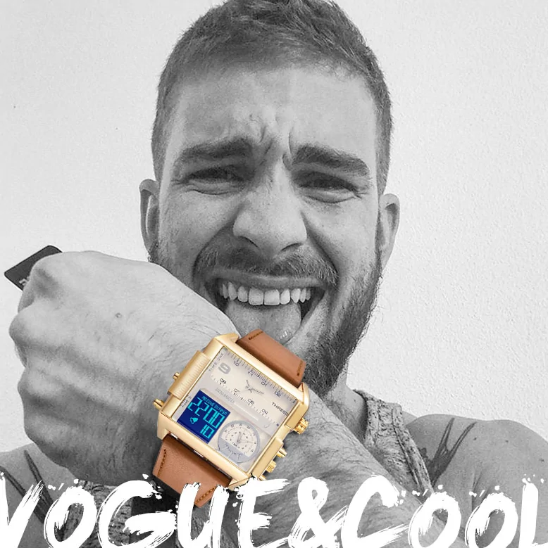 Luxury Sport Square Leather Watch - Image 9