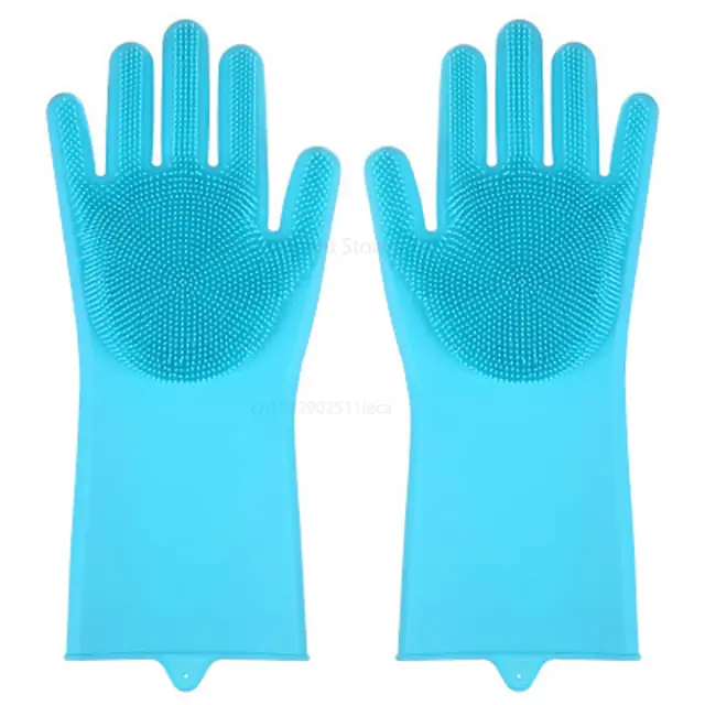 Magic Silicone Dish Washing Gloves - Image 10