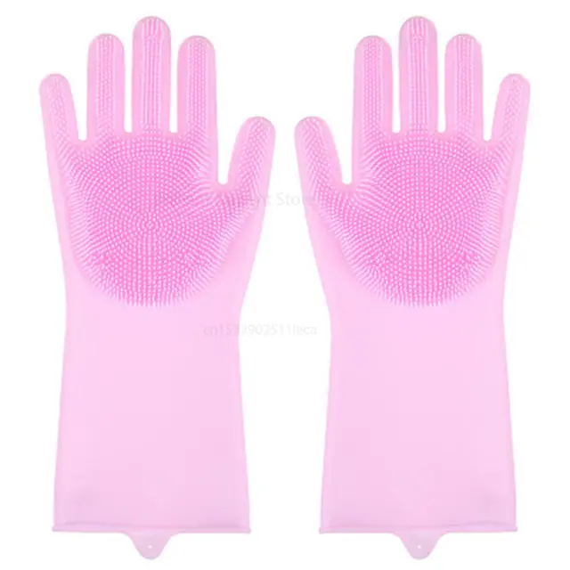 Magic Silicone Dish Washing Gloves - Image 11