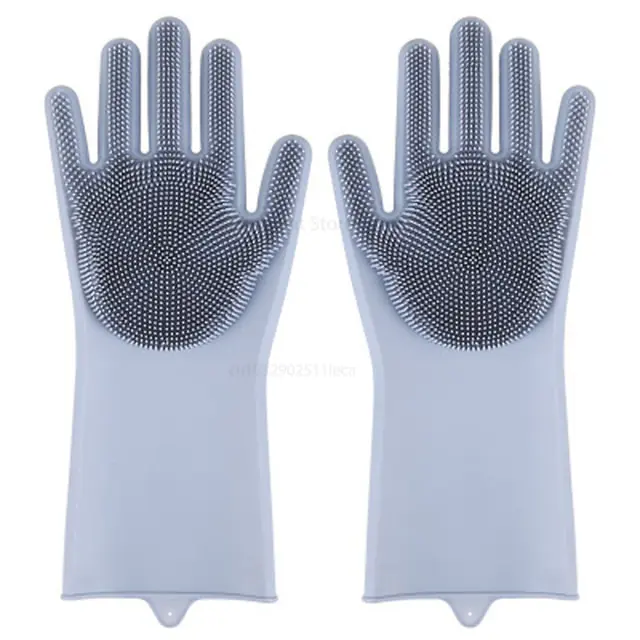 Magic Silicone Dish Washing Gloves - Image 12