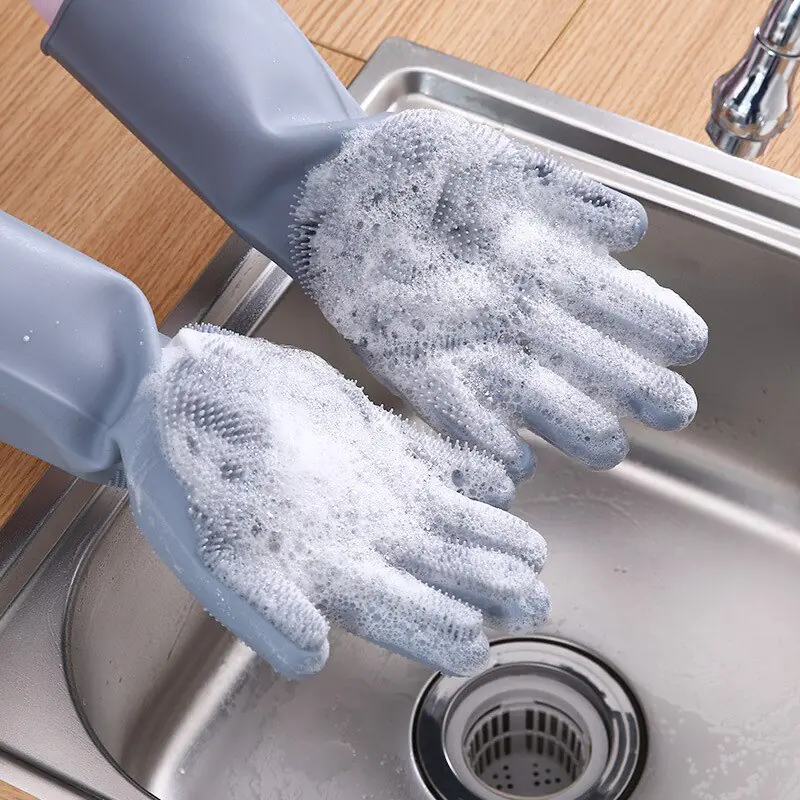 Magic Silicone Dish Washing Gloves - Image 2