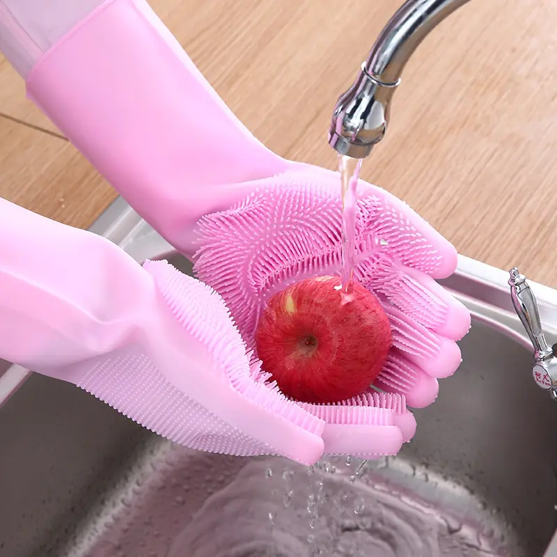 Magic Silicone Dish Washing Gloves - Image 3