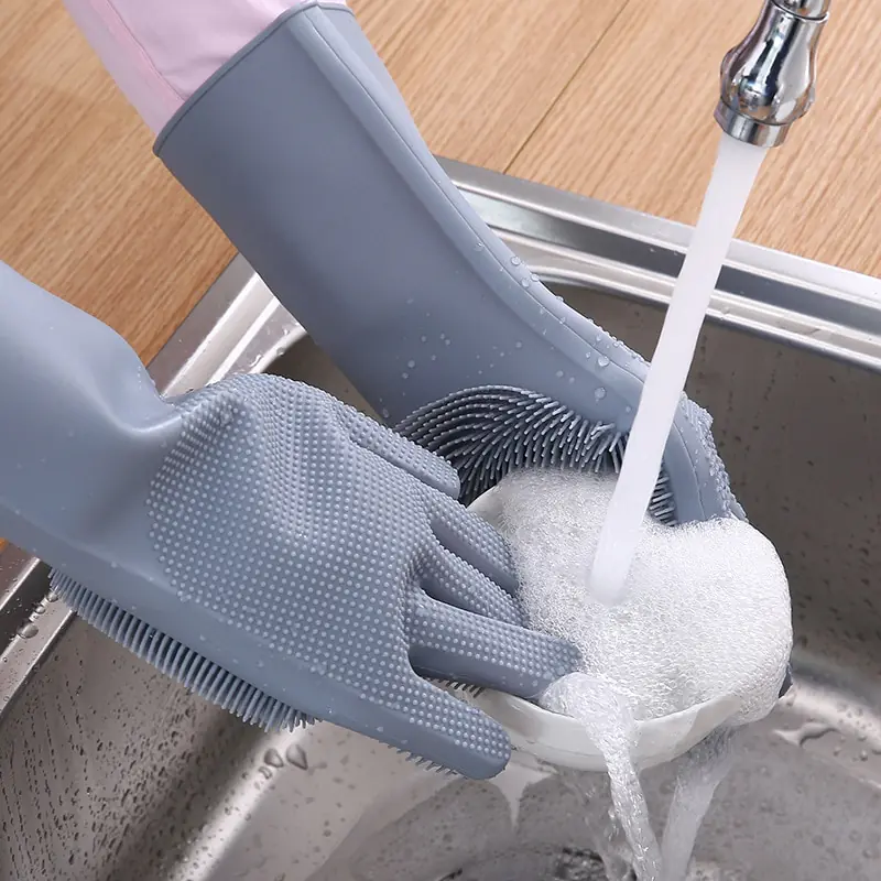 Magic Silicone Dish Washing Gloves - Image 4