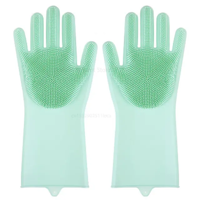Magic Silicone Dish Washing Gloves - Image 9