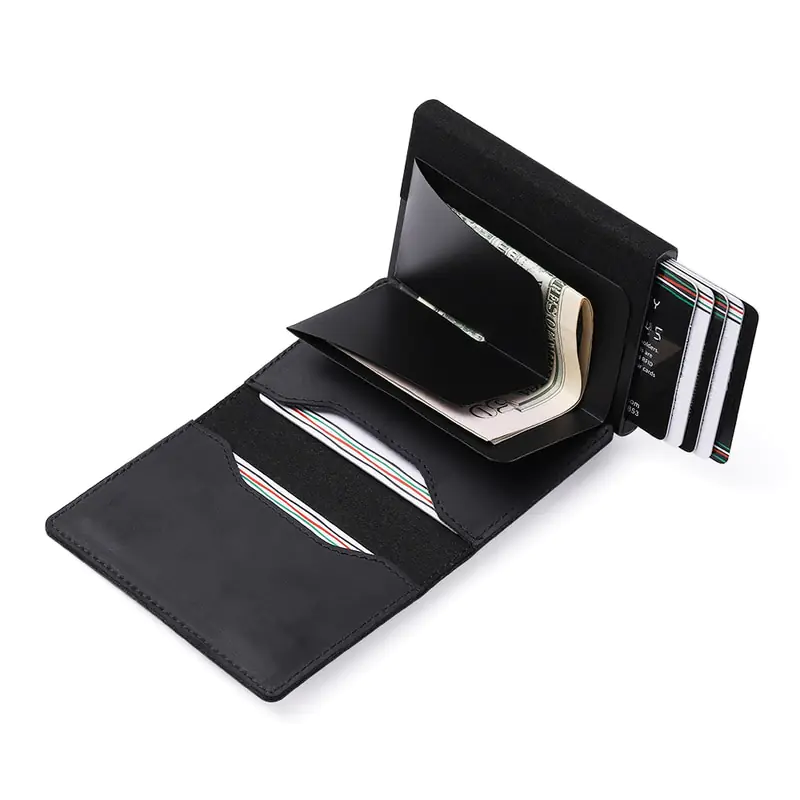 Magnetic Closure Airtag Slide Wallet - Image 5