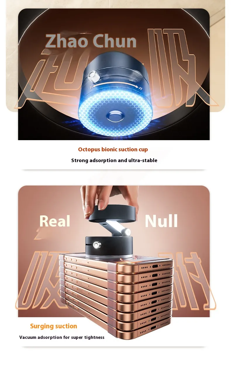 Magnetic Foldable Phone Holder with Suction Cup - Image 5