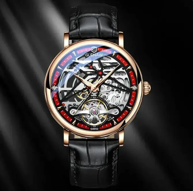 Glenn Genuine Watch Male Automatic Hollow Mechanical Watch - Image 10