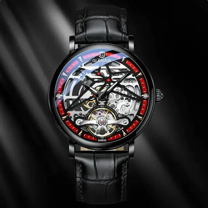 Glenn Genuine Watch Male Automatic Hollow Mechanical Watch - Image 5