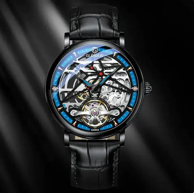 Glenn Genuine Watch Male Automatic Hollow Mechanical Watch - Image 9