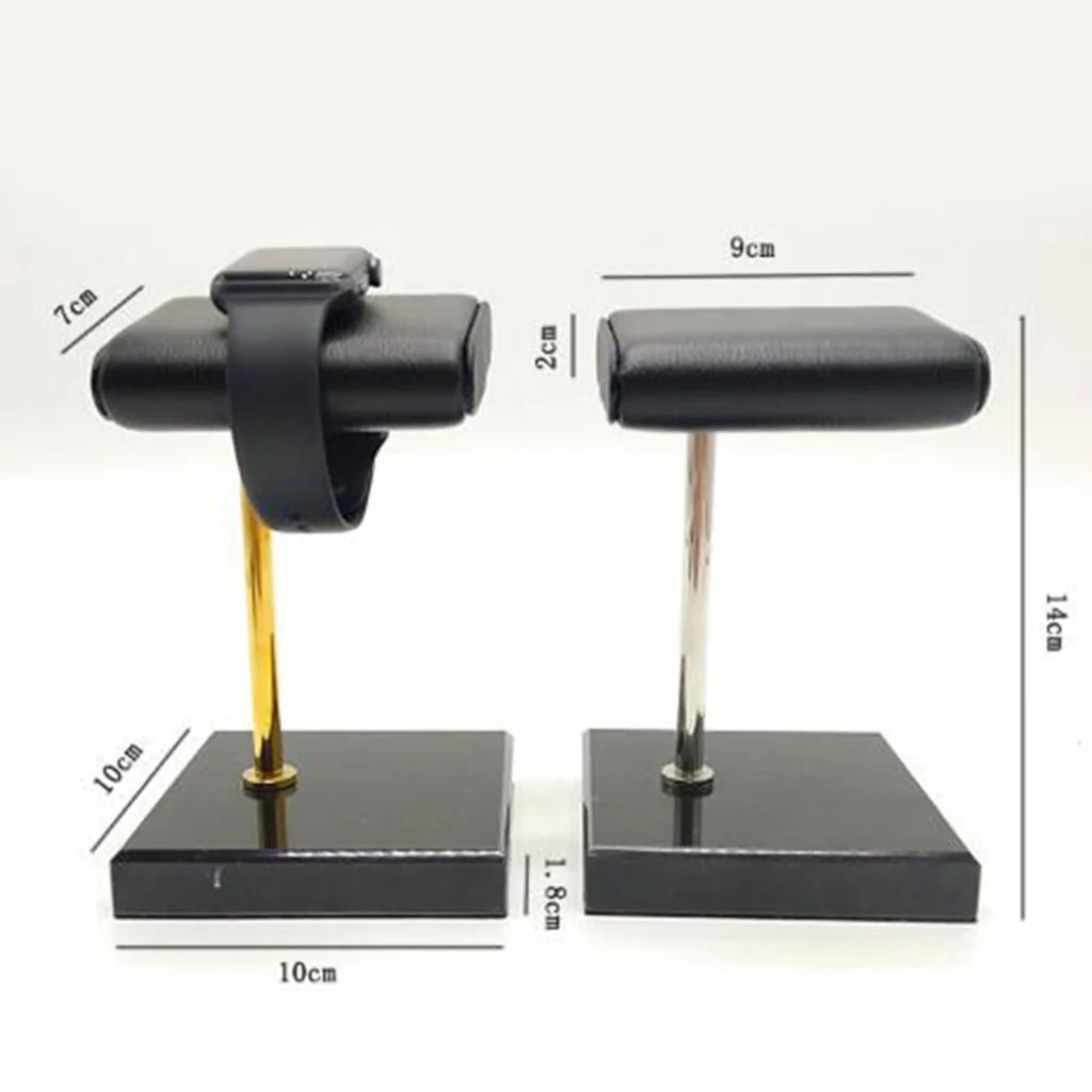 Marble and PU Leather Watch Holder Stand e - Image 4