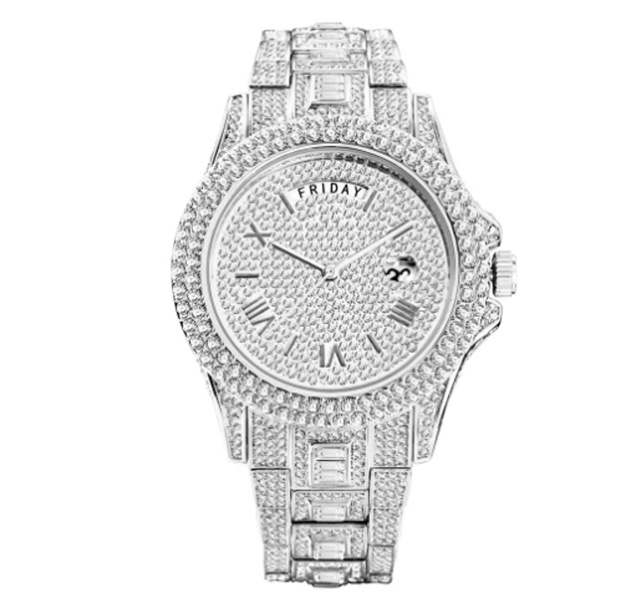 Masculino Diamond Quartz Watches - Image 8