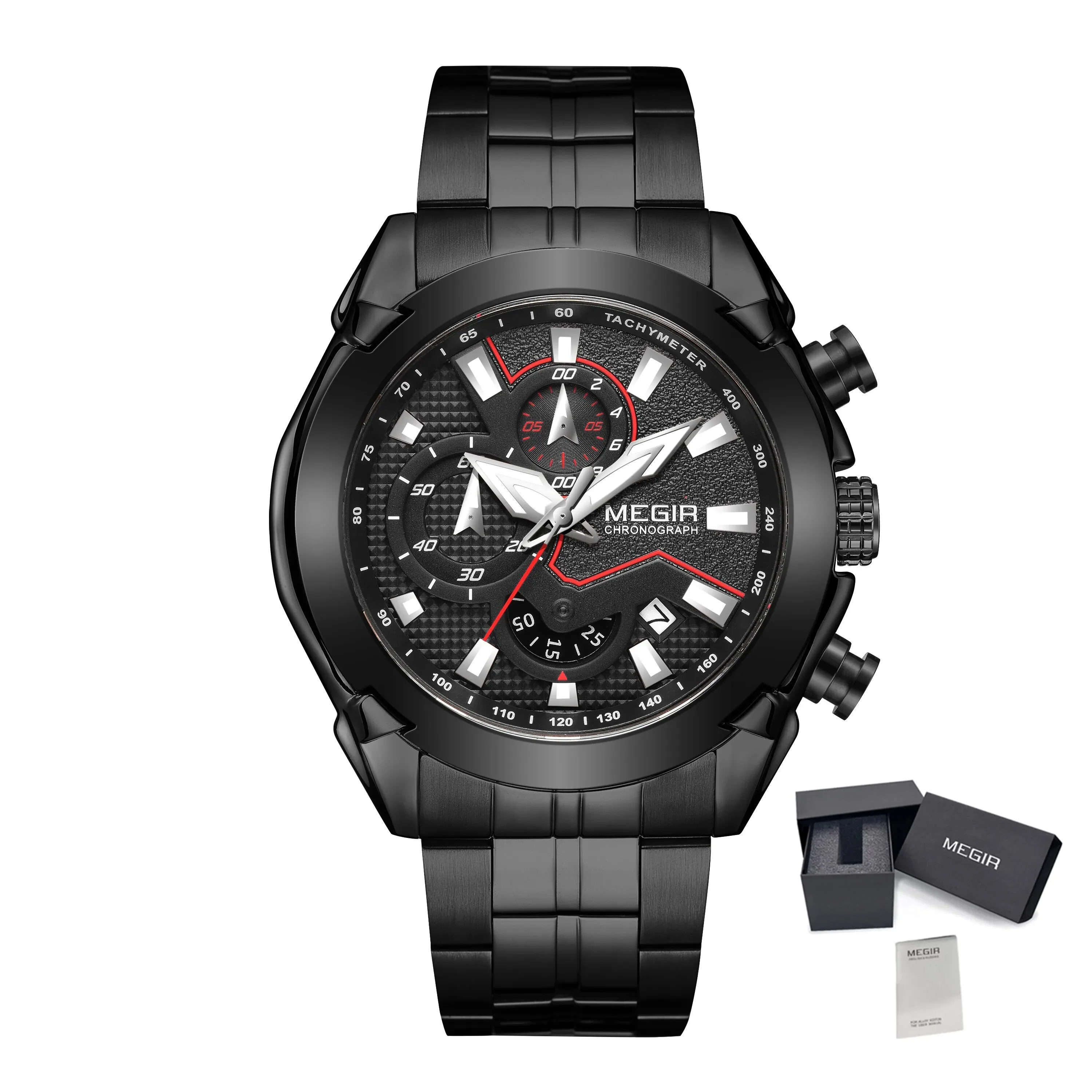 MEGIR Fashion Men Watches Luxury Business Watch for Men Stainless Steel Quartz Wrist Watch Calendar Date Clock Reloj Hombre 2065 - Image 10