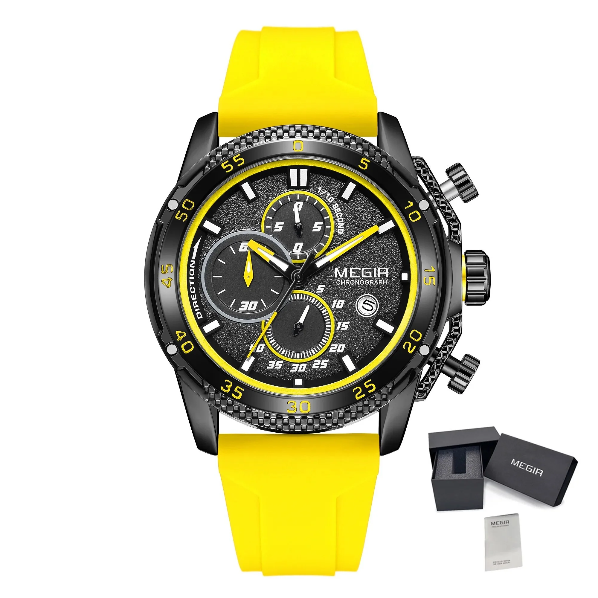 MEGIR Mens' Watches Luxury Fashion Military Sport Watch for Man Waterproof Luminous Silicone Quartz Wrist Watch Clock 2211 - Image 10