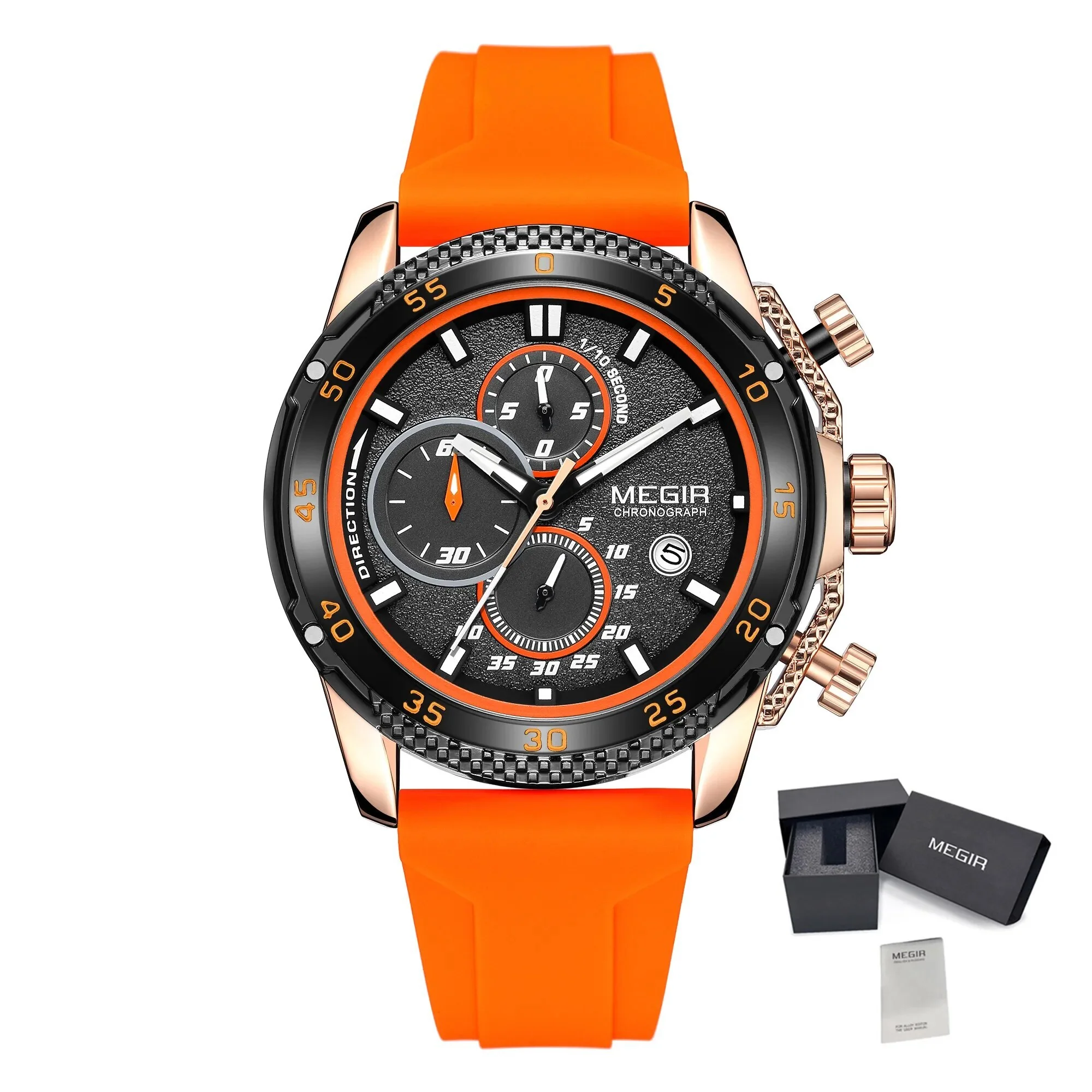 MEGIR Mens' Watches Luxury Fashion Military Sport Watch for Man Waterproof Luminous Silicone Quartz Wrist Watch Clock 2211 - Image 11