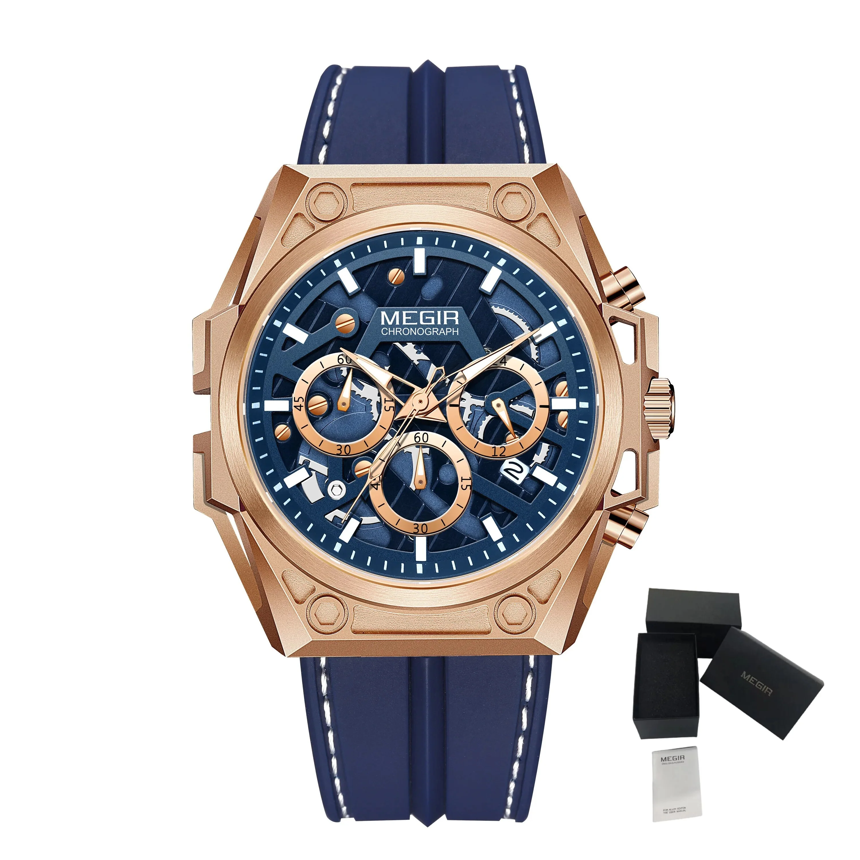 MEGIR Men's Watches Waterproof Sports Wristwatches Quartz Watch Chronograph Luminous Male Clock Calendar Relogio Masculino - Image 12