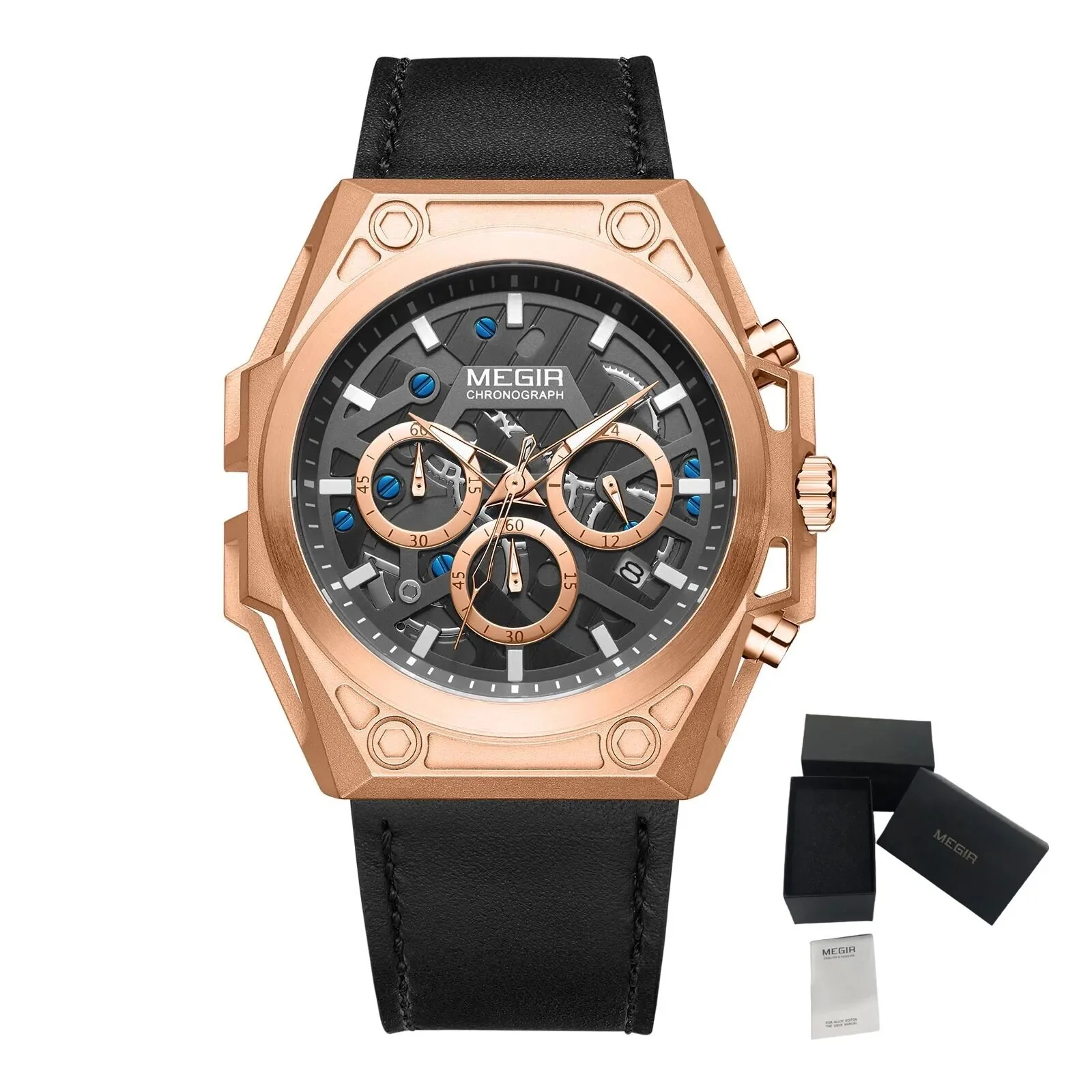 MEGIR Men's Watches Waterproof Sports Wristwatches Quartz Watch Chronograph Luminous Male Clock Calendar Relogio Masculino - Image 7
