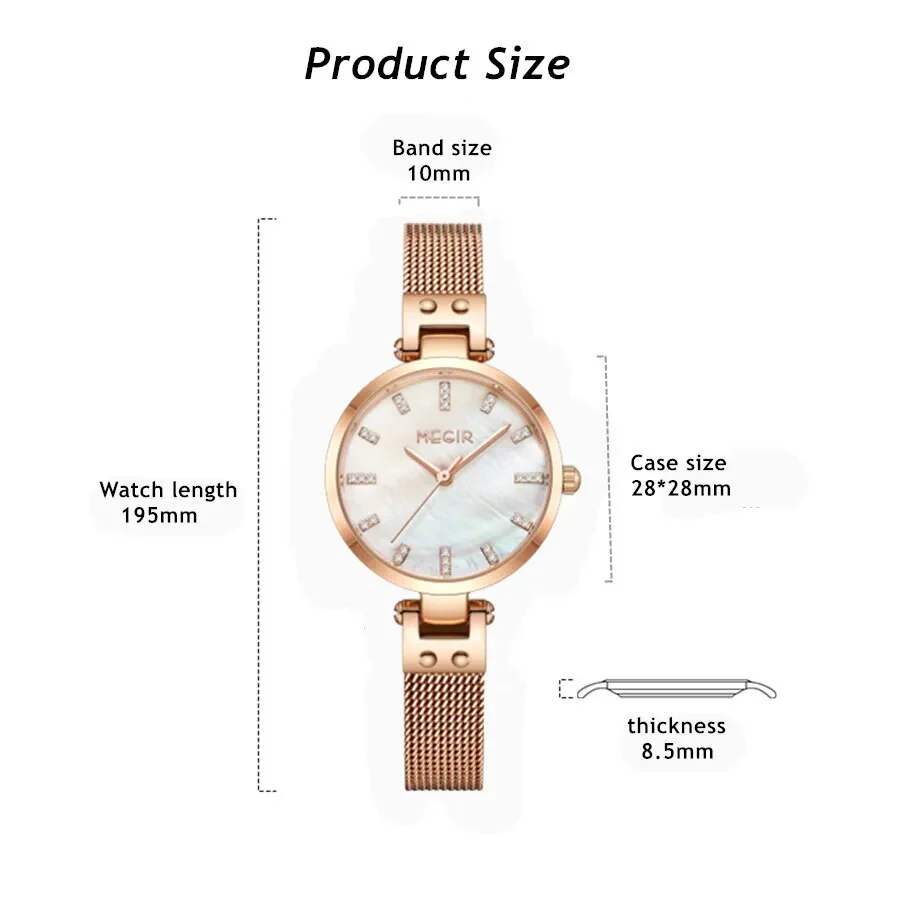 MEGIR Watches for Women Top Brand Fashion Ladies Wristwatch Waterproof Female Quartz Luxury Watch Montre Femme - Image 3