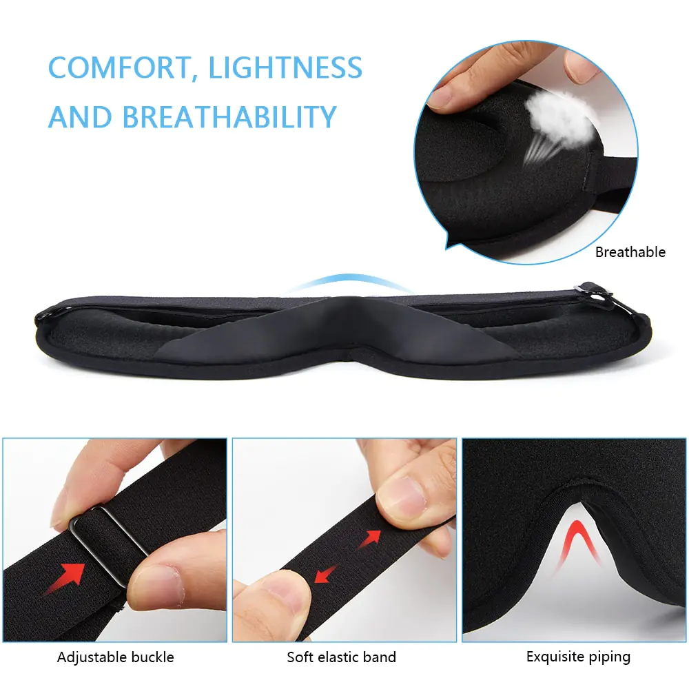 Memory Foam Silk Sleep Mask & Eye Patches - Image 5