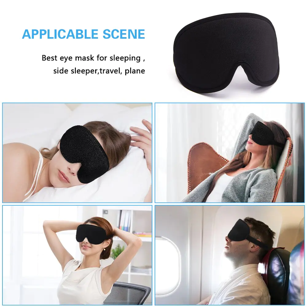 Memory Foam Silk Sleep Mask & Eye Patches - Image 6